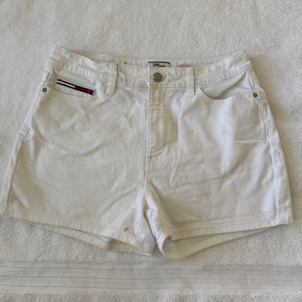 basic denim tommy Hilfiger white shorts